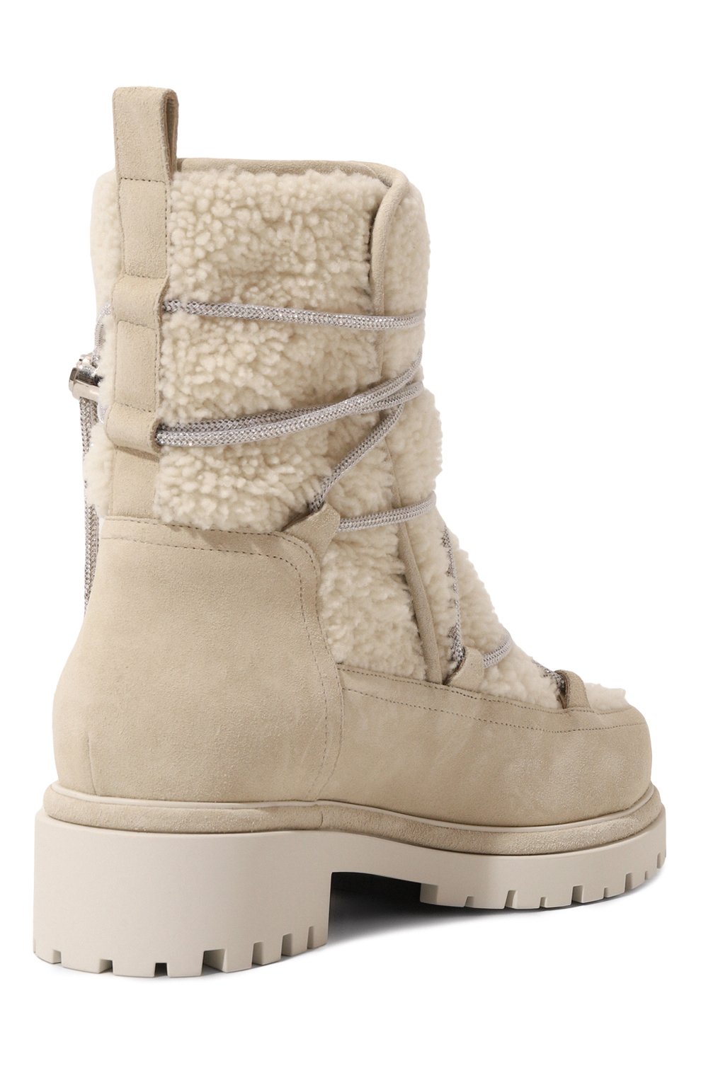 Комбинированные полусапоги aspen RENE CAOVILLA кремового цвета по цене 121500 руб., арт. C11554-025/CR01, фото 5 Комбинированные полусапоги aspen RENE CAOVILLA, арт. C11554-025/CR01, фото 5