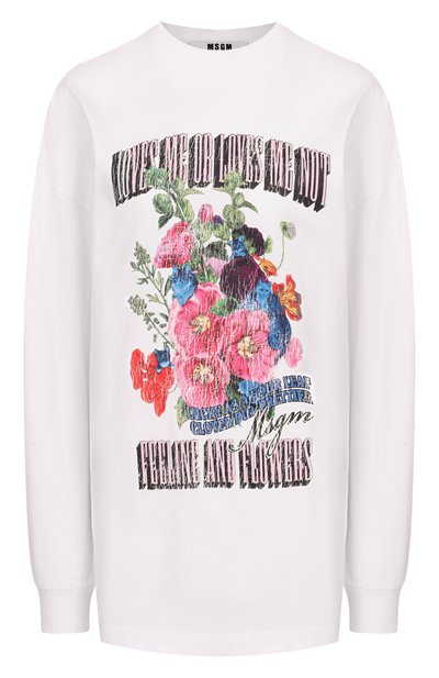 Женская хлопковый лонглив MSGM, арт. 4041MDM86SE/267285