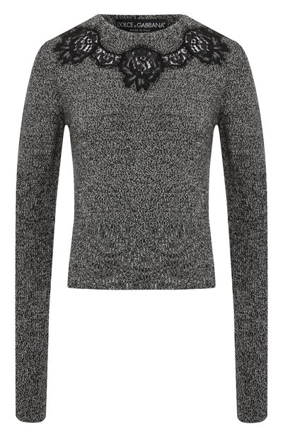 Женский пулове р из смеси кашемира и хлопка DOLCE & GABBANA, арт. FX466T/JAWQ0