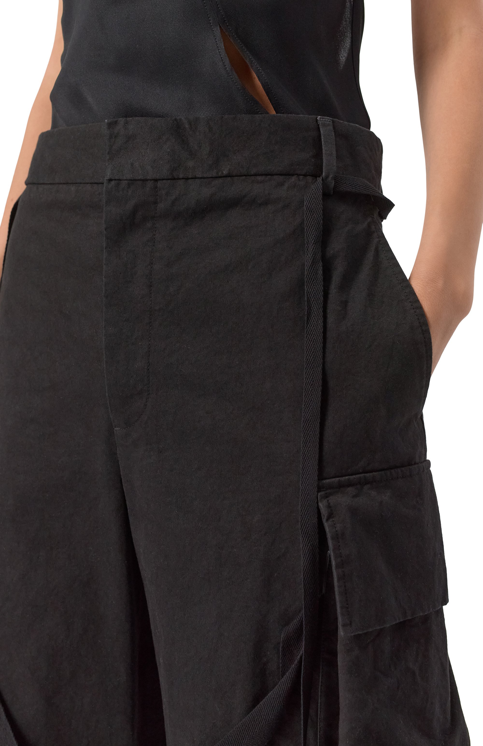 Хлопковые брюки-карго ANN DEMEULEMEESTER, арт. B0012423/FA559, фото 5