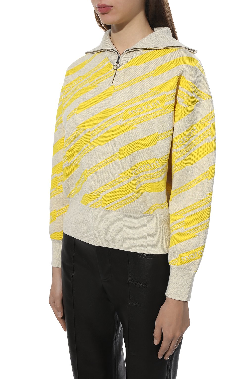 Свитер ISABEL MARANT ETOILE желтого цвета по цене 46800 руб., арт. PU1776-22P067E/EDIS0N, фото 3 Свитер ISABEL MARANT ETOILE, арт. PU1776-22P067E/EDIS0N, фото 3
