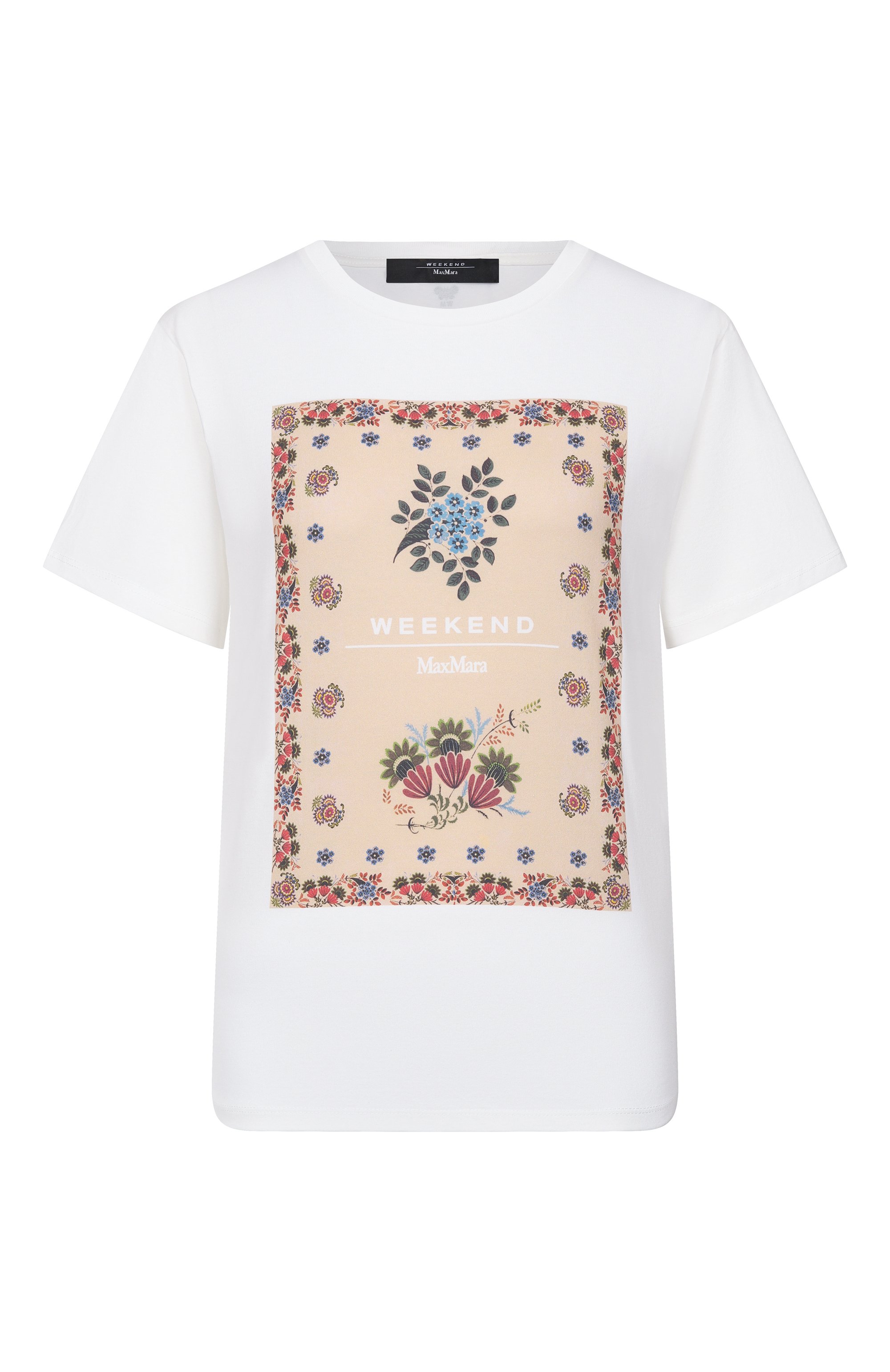 Хлопковая футболка WEEKEND MAX MARA, арт. WKDPANTERA, фото 1