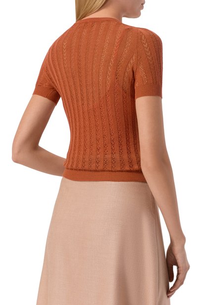 Пуловер из шелка и хлопка MVST, арт. M26.CSW.K431/G0NG, фото 4