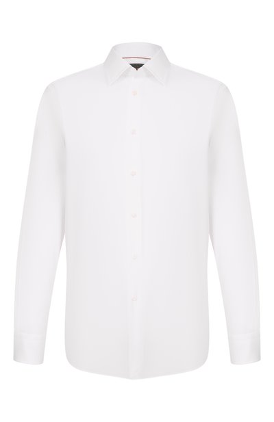 Мужская сорочка из хлопка и шелка BOSS CAMEL, арт. 50560341