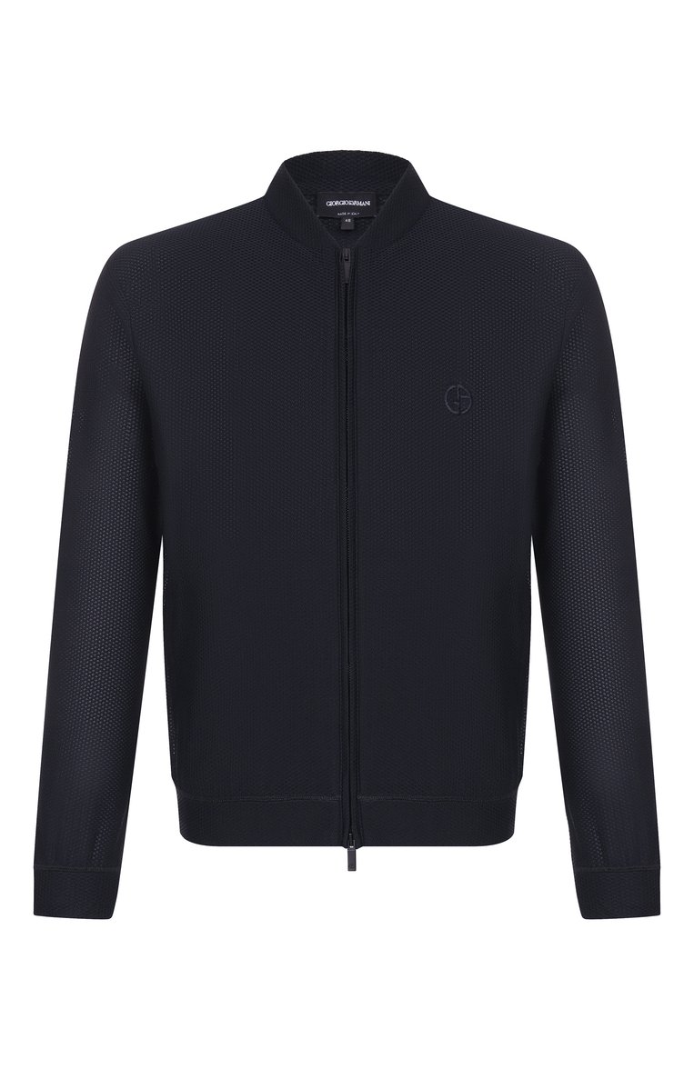 Мужской толстовка GIORGIO ARMANI темно-синего цвета, арт. GM001108/TE10045 | Фото 1 (Материал внешний: Синтетический материал; Длина (для топов): Стандартные; Рукава: Длинные; Мужское Кросс-КТ: Толстовка-одежда; Стили: Спорт-шик; Автоматизация ТО: Проставлено; Автоматизация состава: Проставлено)