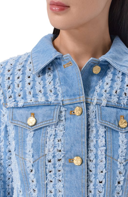 Джинсовая куртка Nina Ricci 26PDVE012/C01118 Голубой  26PDVE012/C01118 Фото 5