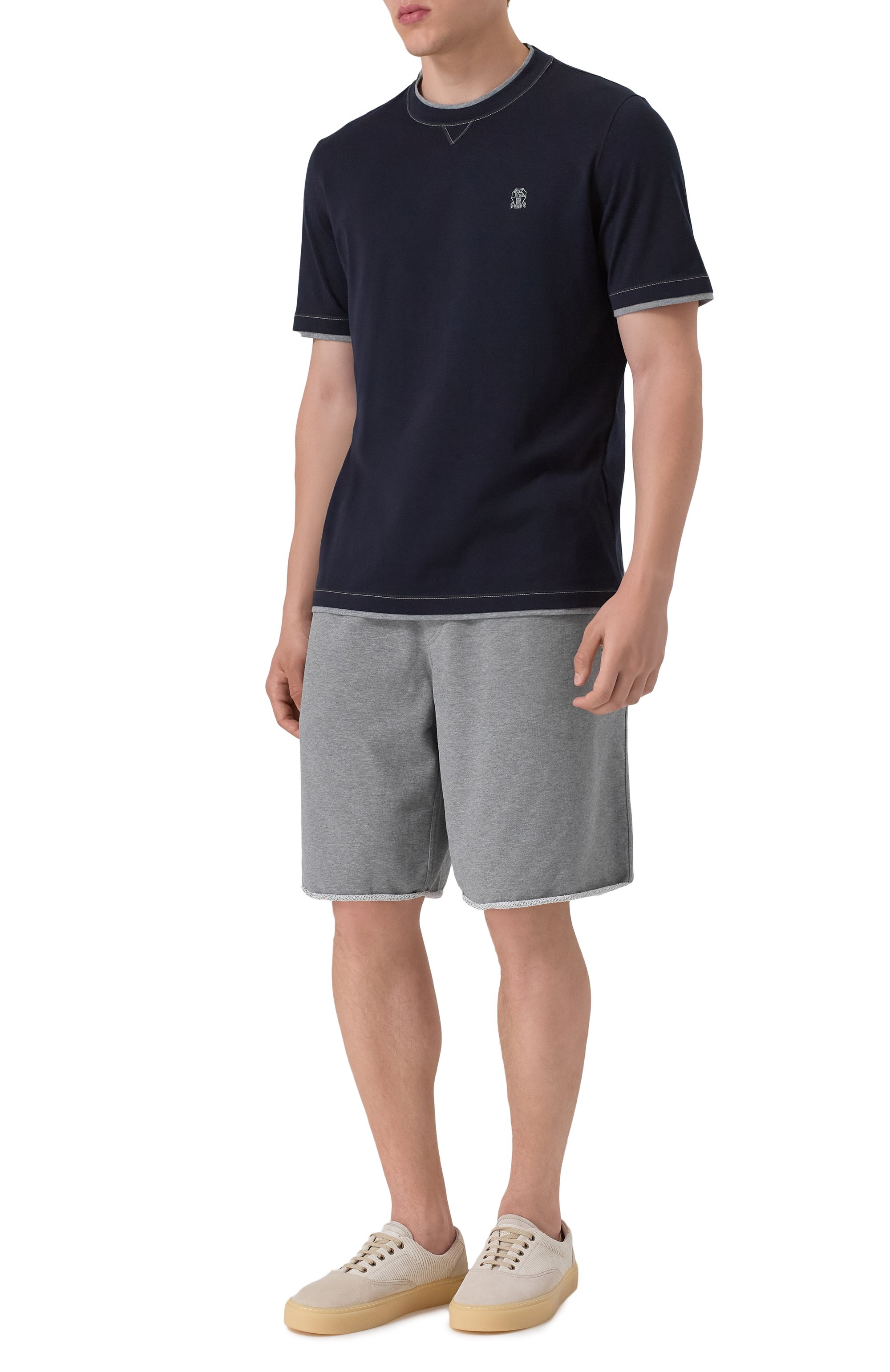 Хлопковая футболка BRUNELLO CUCINELLI, арт. M0B137451G, фото 2