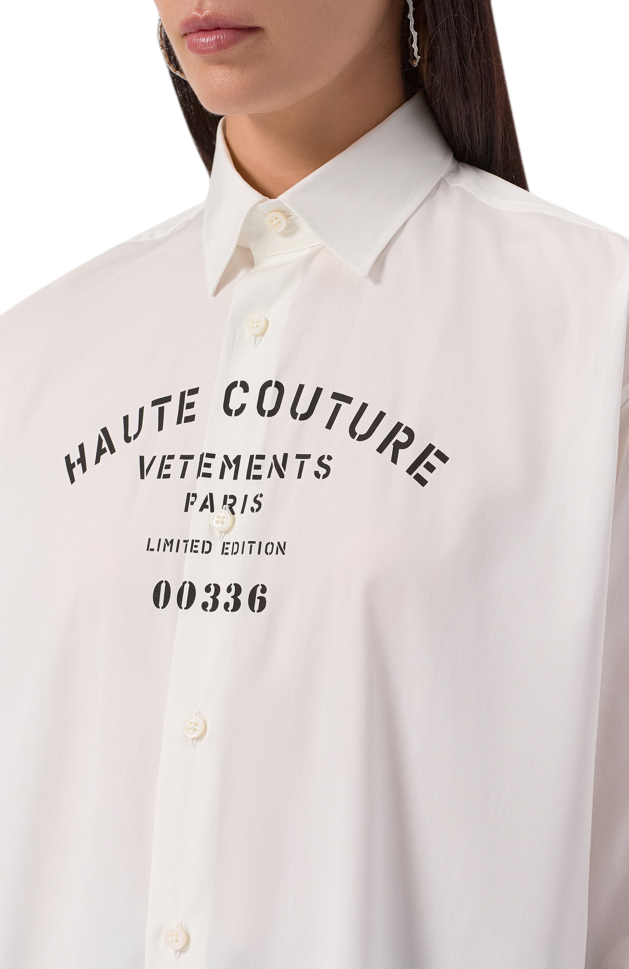 Хлопковая рубашка VETEMENTS, арт. UA53SH450W/1001 P0PLIN, фото 8