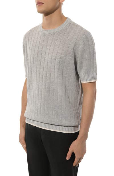 Джемпер изо льна и хлопка BRUNELLO CUCINELLI, арт. M2L70B2273, фото 3