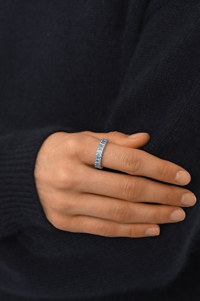 Кольцо matrix SWAROVSKI голубого цвета по цене 19500 руб., арт. 5661909, фото 2 Кольцо matrix SWAROVSKI, арт. 5661909, фото 2