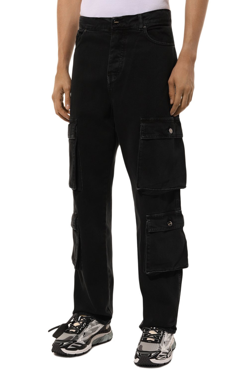 Хлопковые брюки-карго BARROW, арт. F4BWMAPA018, фото 3