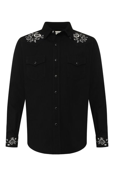 Хлопковая рубашка SAINT LAURENT, арт. 551388/YM881, фото 1