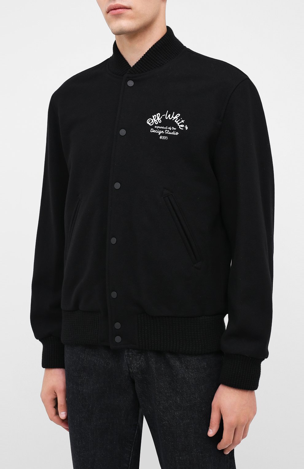 Шерстяной бомбер OFF-WHITE, арт. 0MEA224E20FAB0011001, фото 3
