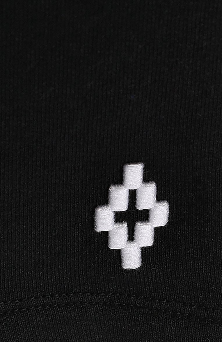 Детские хлопковые шорты на кулиске MARCELO BURLON KIDS OF MILAN черного цвета, арт. B/MB/3207/0020 | Фото 3 (Статус проверки: Проверена категория, Проверено; Материал внешний: Хлопок; Мальчики Кросс-КТ: Шорты-одежда; Нос: Не проставлено; Ростовка одежда: 10 - 11 лет | 140 - 146см, 12 лет | 152 см, 13 - 15 лет | 158 см, 4 года | 104 см, 6 лет | 116 см, 8 лет | 128 см)