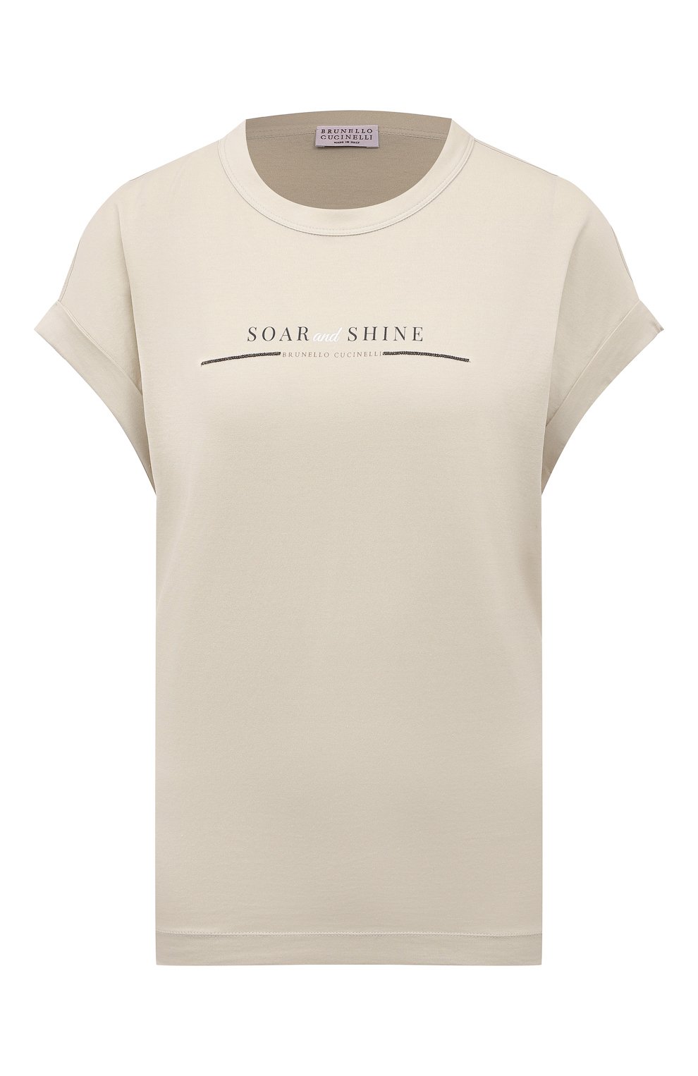 Хлопковая футболка BRUNELLO CUCINELLI, арт. MPA45BF620, фото 1