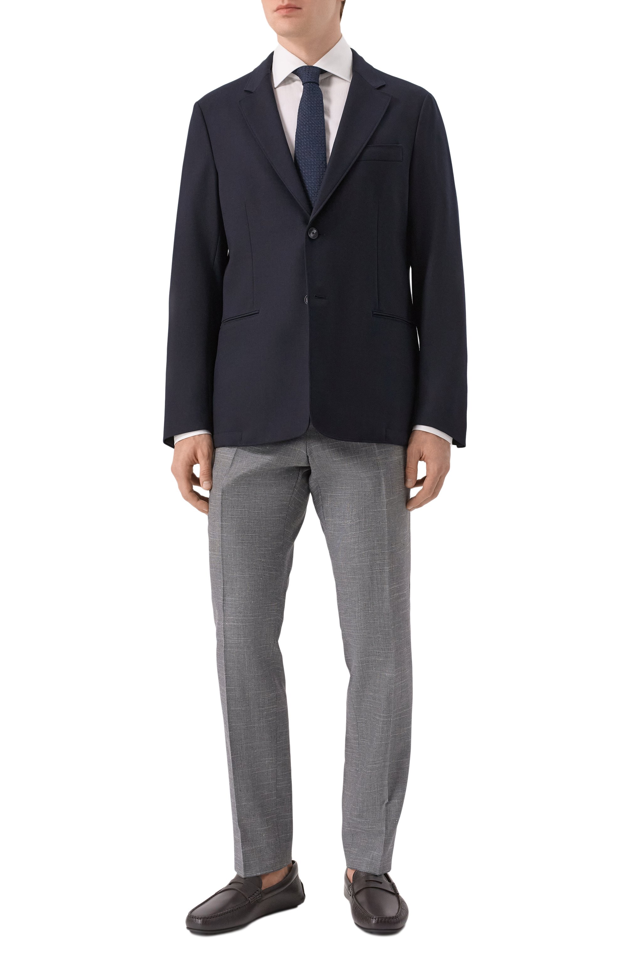 Брюки из шерсти и хлопка BOSS, арт. 50535685, фото 2