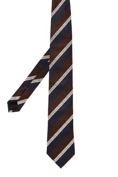 Шелковый галстук ZEGNA темно-синего цвета по цене 25750 руб., арт. Z4D34T/1P8204, фото 3 Шелковый галстук ZEGNA, арт. Z4D34T/1P8204, фото 3