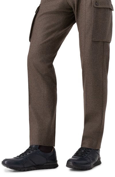 Кожаные кроссовки KITON, арт. USSA114N0012602/M, фото 3