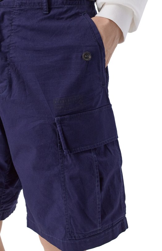 Хлопковые шорты Dsquared2 S74MU0965/S35175 Синий  S74MU0965/S35175 Фото 5