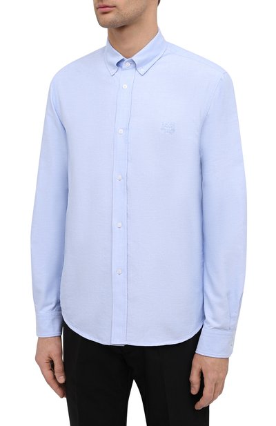 Хлопковая рубашка KENZO голубого цвета по цене 20600 руб., арт. FB55CH4001LD, фото 3 Хлопковая рубашка KENZO, арт. FB55CH4001LD, фото 3