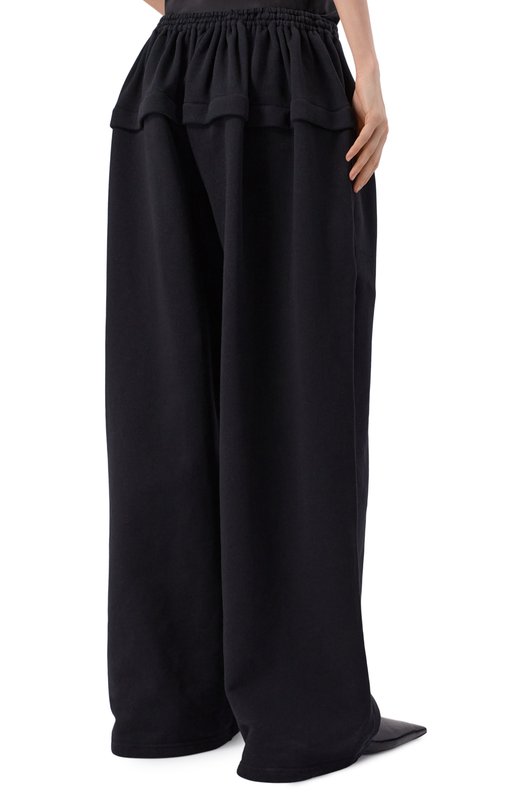 Хлопковые брюки Alaia AA9P1230J094C Чёрный  AA9P1230J094C Фото 4