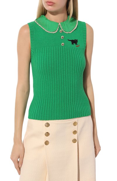 Шерстяной топ GUCCI, арт. 644249 XKBMY, фото 3