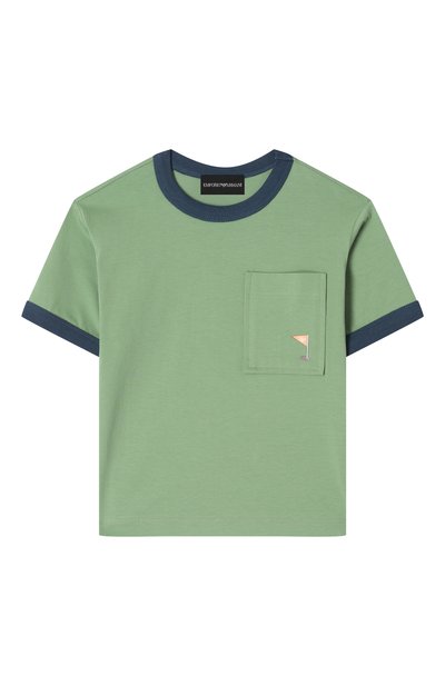 Хлопковая футболка EMPORIO ARMANI, арт. EB000394/AF14768