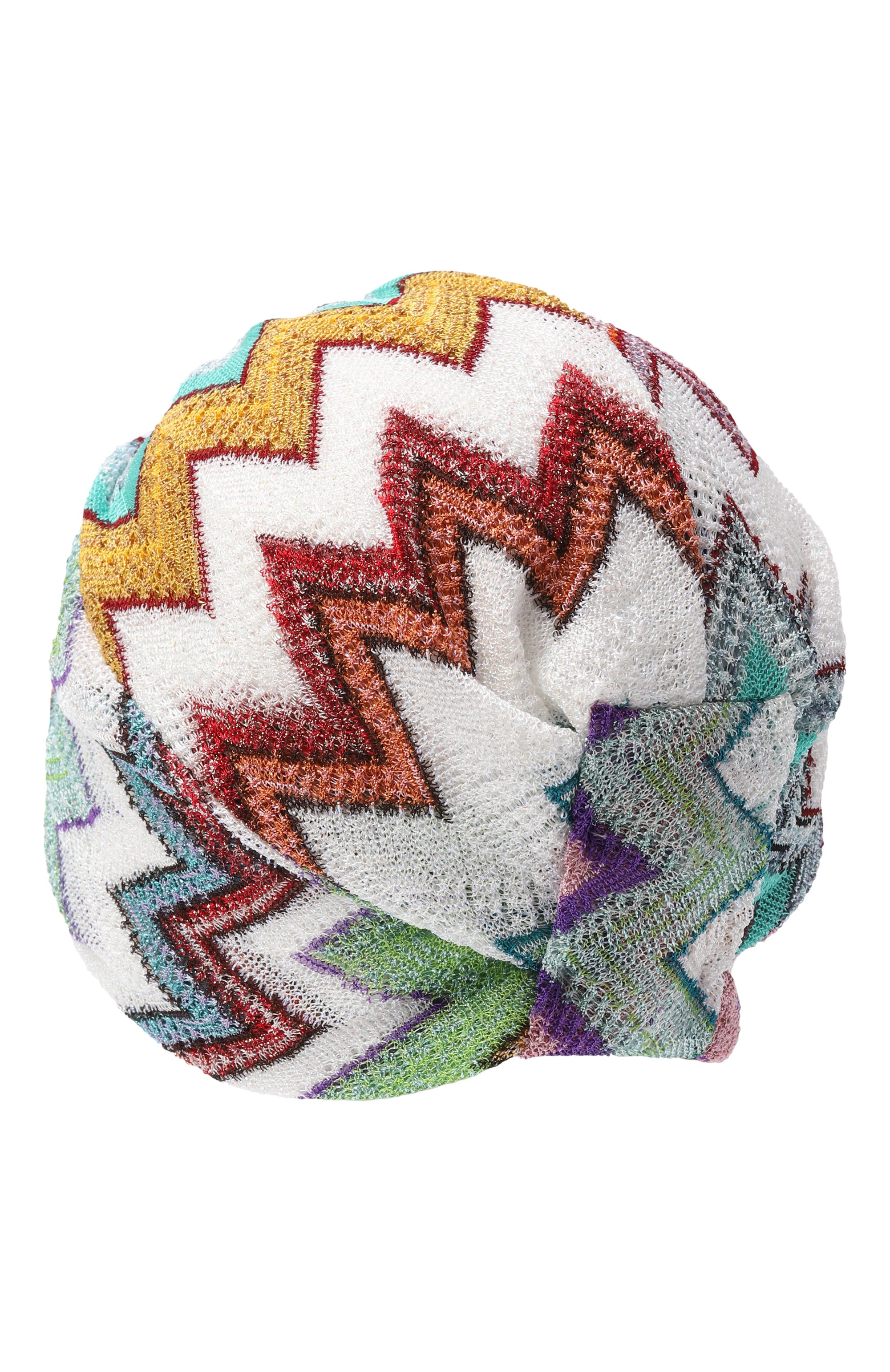 Тюрбан из вискозы MISSONI разноцветного цвета по цене 25500 руб., арт. TA00VMDA688, фото 2 Тюрбан из вискозы MISSONI, арт. TA00VMDA688, фото 2
