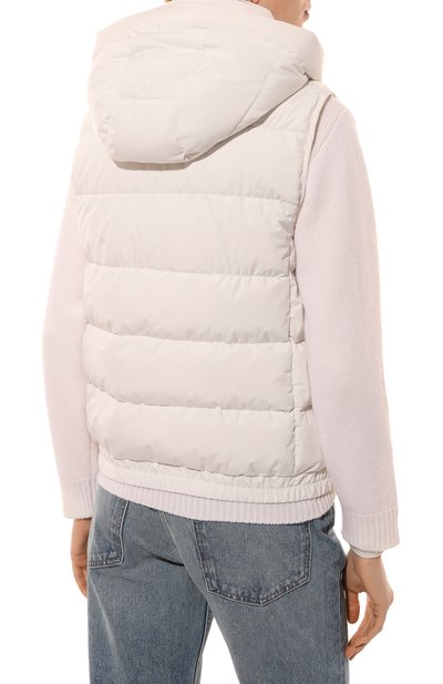 Пуховый жилет MOORER молочного цвета по цене 156000 руб., арт. RA0L-DY_SET, фото 4 Пуховый жилет MOORER, арт. RA0L-DY_SET, фото 4