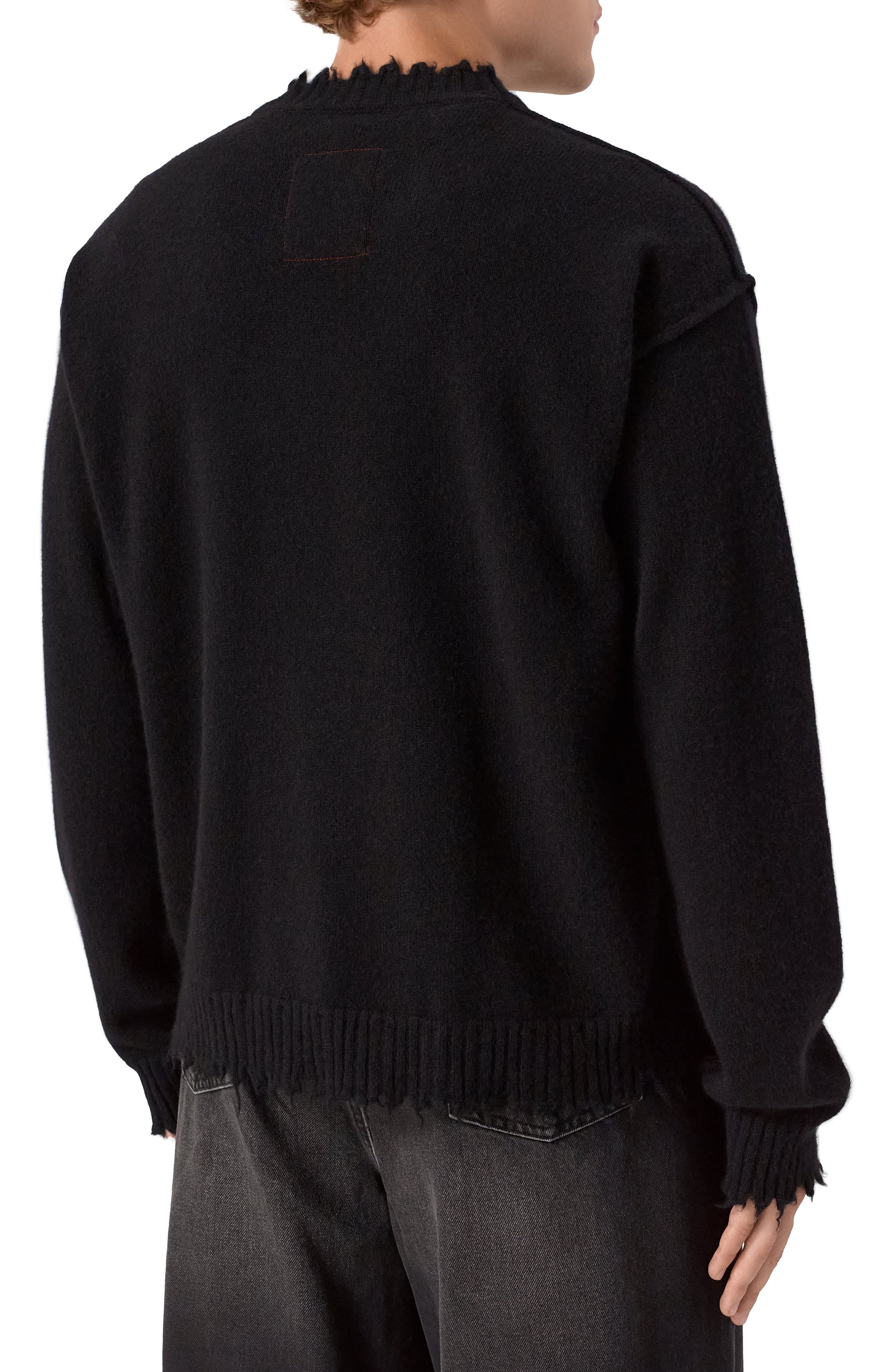 Кашемировый свитер UMA WANG черного цвета по цене 86850 руб., арт. UK7555, фото 4 Кашемировый свитер UMA WANG, арт. UK7555, фото 4