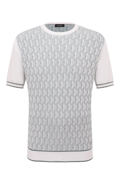 Мужской джемпер из шелка и хлопка STEFANO RICCI, арт. K818042G10/F23170