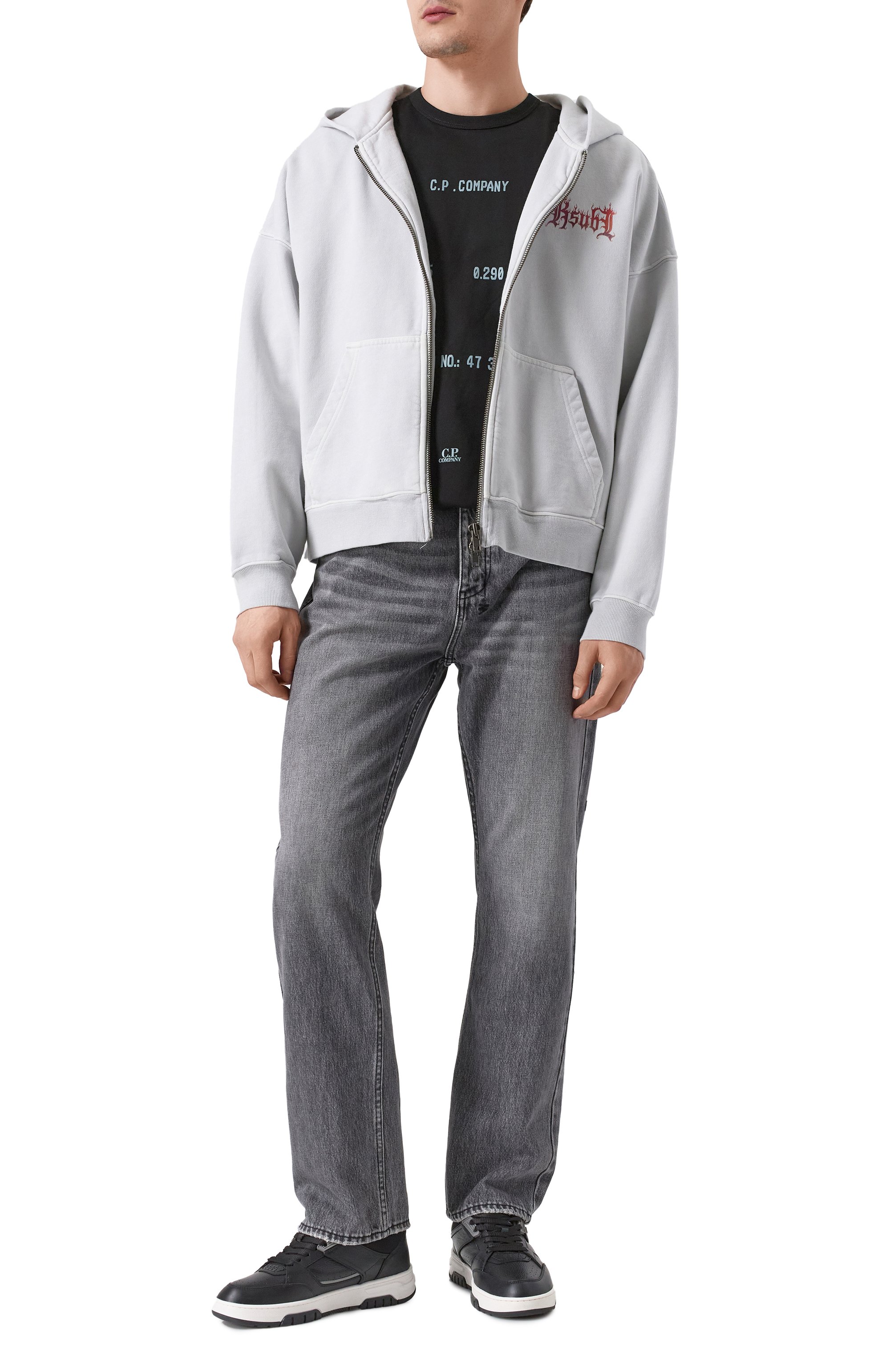 Хлопковая футболка C.P. COMPANY, арт. 18CMTS107A110301W, фото 2