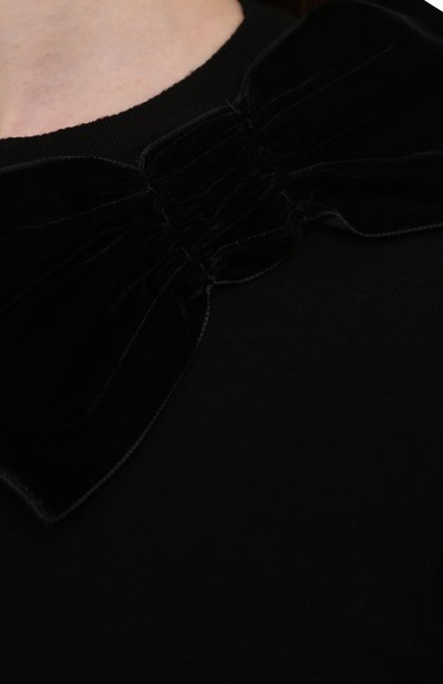 Платье из вискозы REDVALENTINO черного цвета по цене 55150 руб., арт. WR3KD02Z/64B, фото 5 Платье из вискозы REDVALENTINO, арт. WR3KD02Z/64B, фото 5