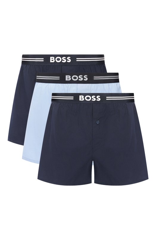 Комплект из трех боксеров BOSS 50480034 Синий 50480034