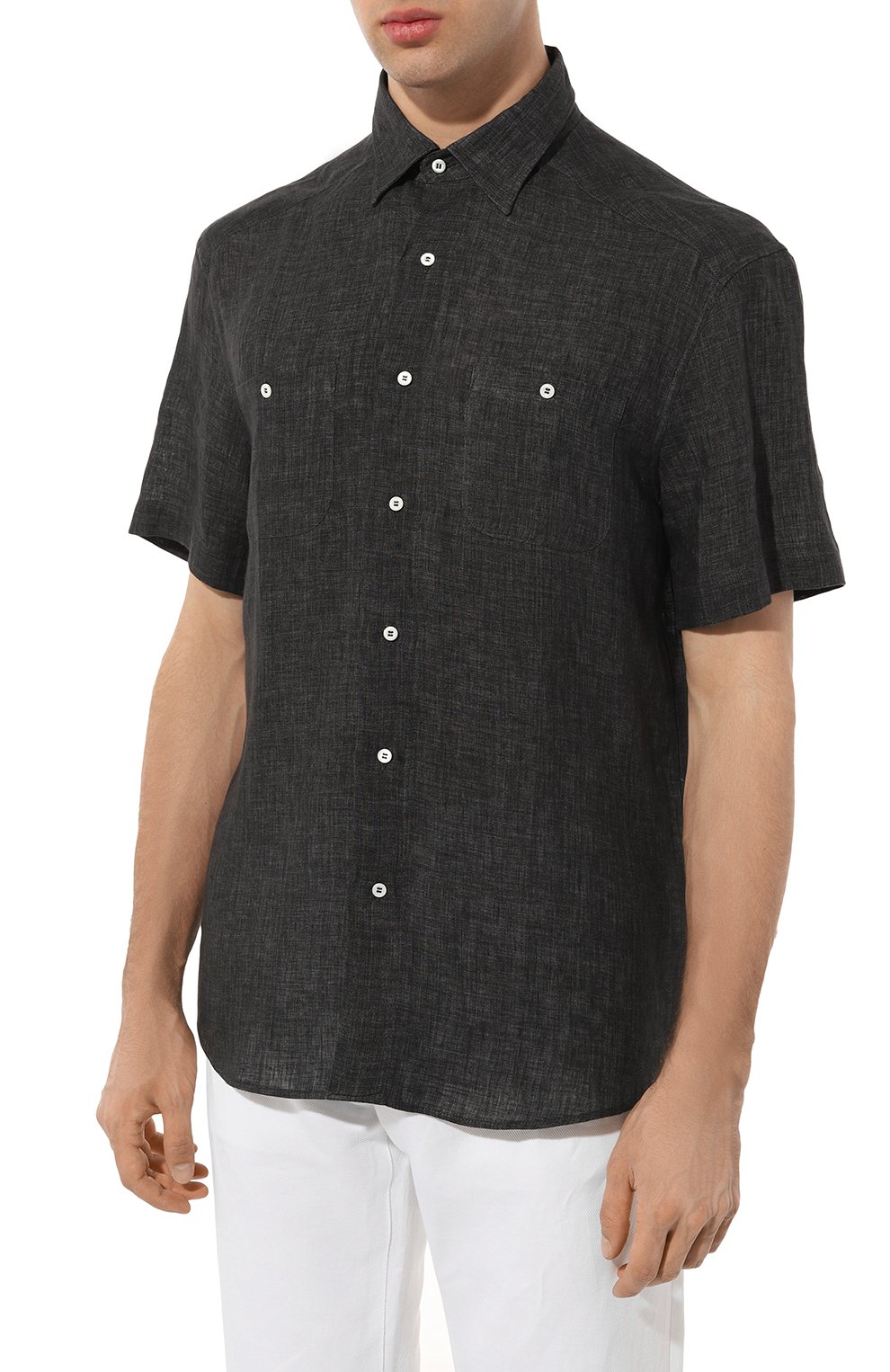 Льняная рубашка BRUNELLO CUCINELLI, арт. MF6300635, фото 3