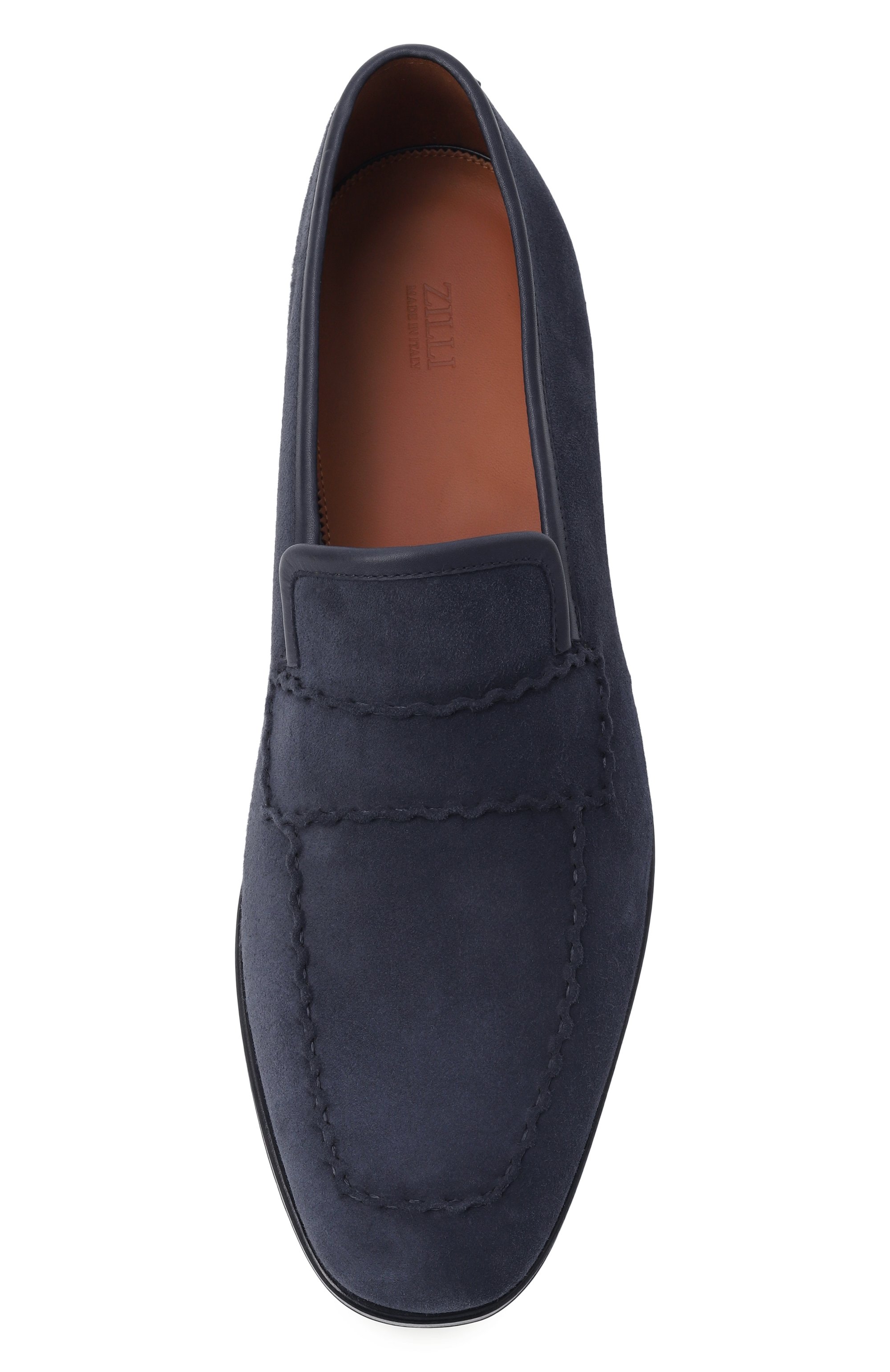 Замшевые лоферы ZILLI, арт. H0174AM1107VLSW03, фото 6