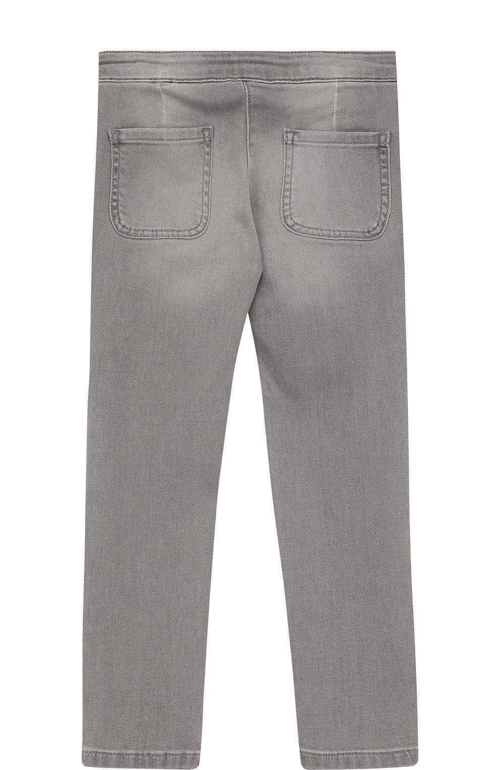 Джинсы прямого кроя с плетеной вставкой на поясе CHLOÉ серого цвета по цене 15550 руб., арт. C14522/6A-12A, фото 2 Джинсы прямого кроя с плетеной вставкой на поясе CHLOÉ, арт. C14522/6A-12A, фото 2