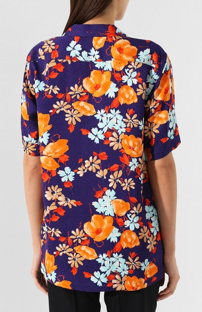 Рубашка с принтом DRIES VAN NOTEN, арт. 191-10761-7090, фото 4