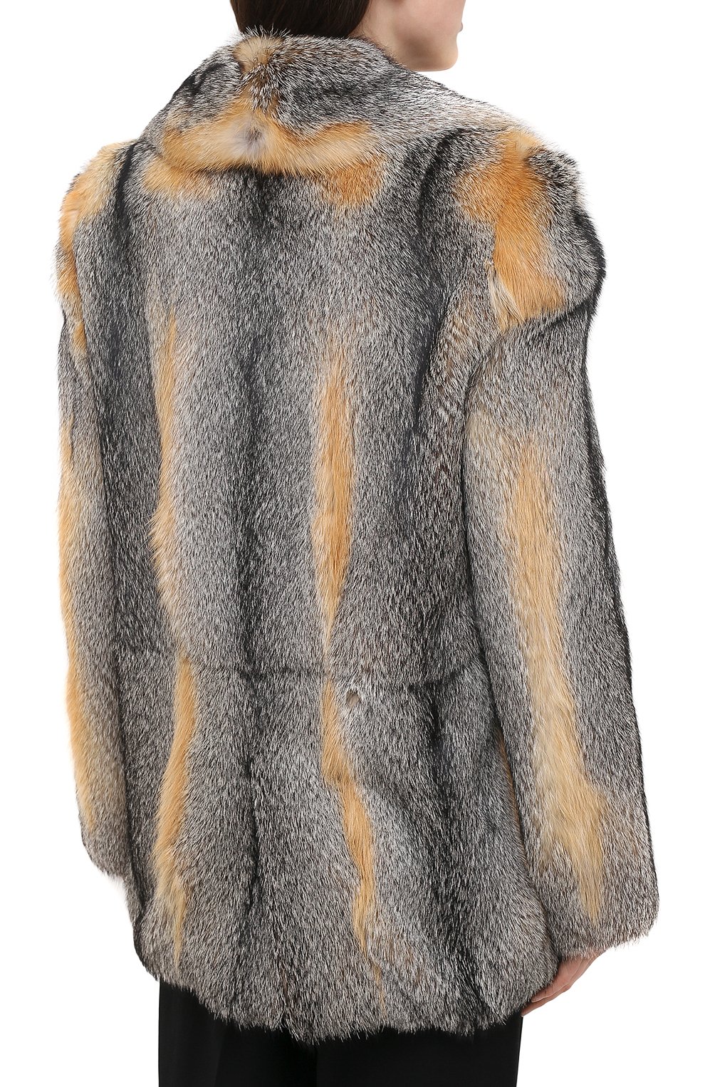 Шуба из меха лисы SAINT LAURENT, арт. 648337/Y7RG2, фото 4
