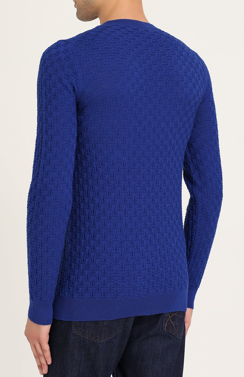Шерстяной джемпер фактурной вязки FABRIZIO DEL CARLO, арт. CC2054, фото 4