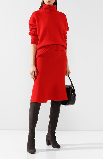 Замшевые ботфорты STUART WEITZMAN, арт. FLEUR/SUE/SUE ELASTIC, фото 2