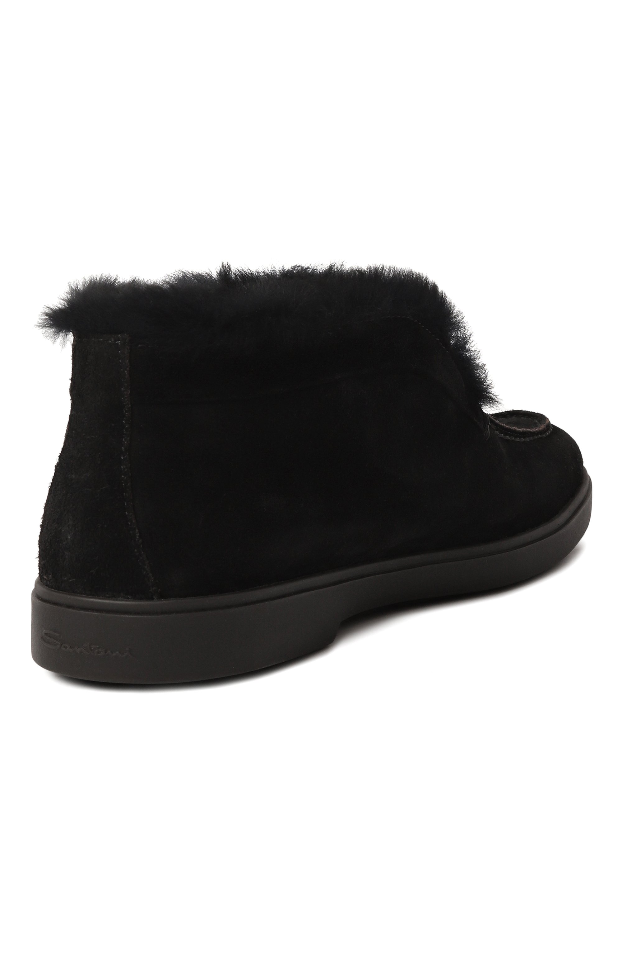 Замшевые ботинки SANTONI, арт. WUYG58457NERAPFR, фото 5