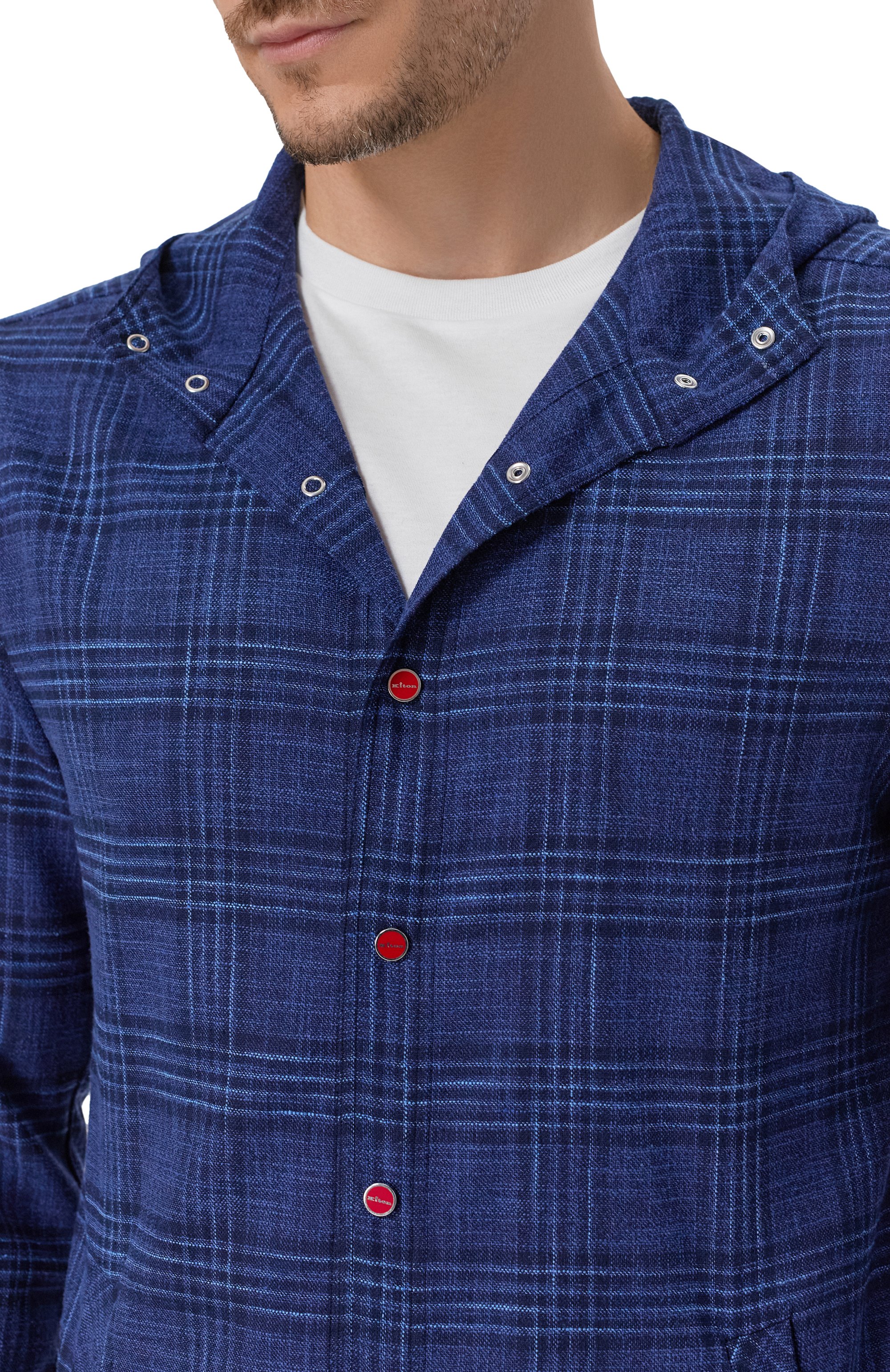 Рубашка из шерсти и шелка KITON, арт. UMCMARK0617E19, фото 5