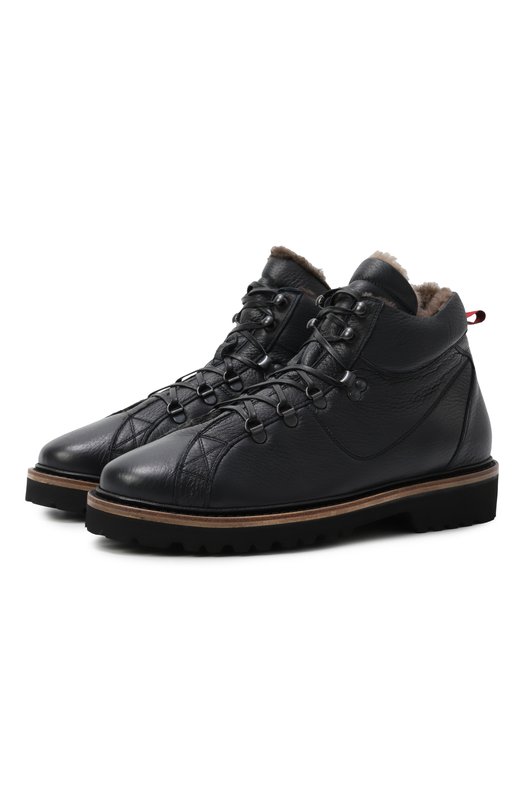 Кожаные ботинки Kiton USSA175N0012602/M Синий USSA175N0012602/M