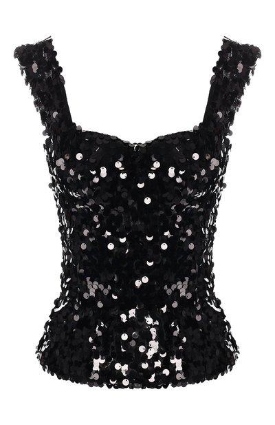 Женский топ с пайетками DOLCE & GABBANA, арт. F71J4T/FLSA8