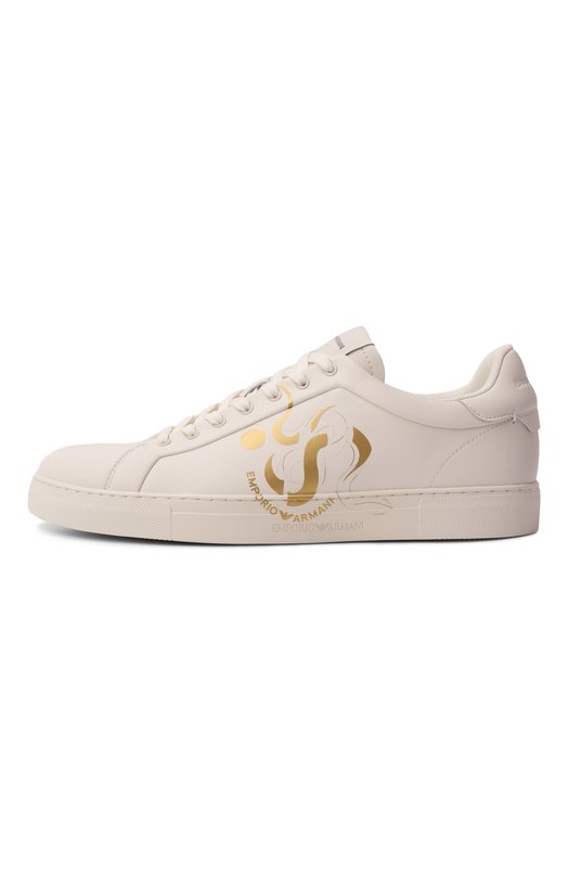 Кожаные кеды Emporio Armani EM000220/AF13982 Белый  EM000220/AF13982 Фото 4