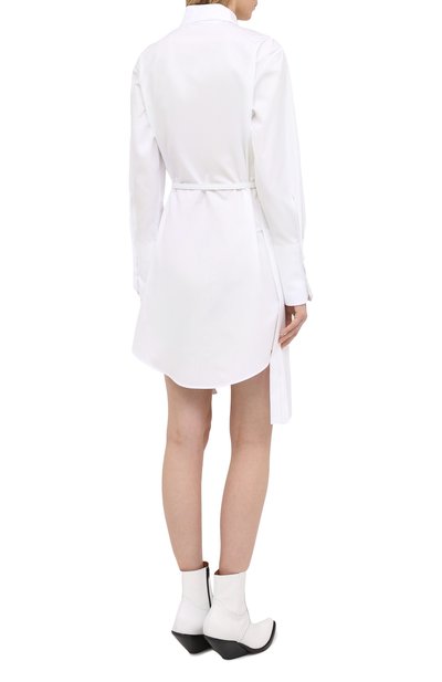 Хлопковое платье OFF-WHITE, арт. 0WDB280R21FAB001, фото 4