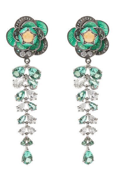 Серьги flower cascade QUEENSBEE, арт. 201377, фото 1