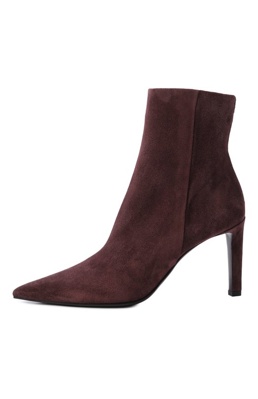 Замшевые ботильоны Frankie 85 Jimmy Choo FRANKIEAB85SVV Бордовый  FRANKIEAB85SVV Фото 4