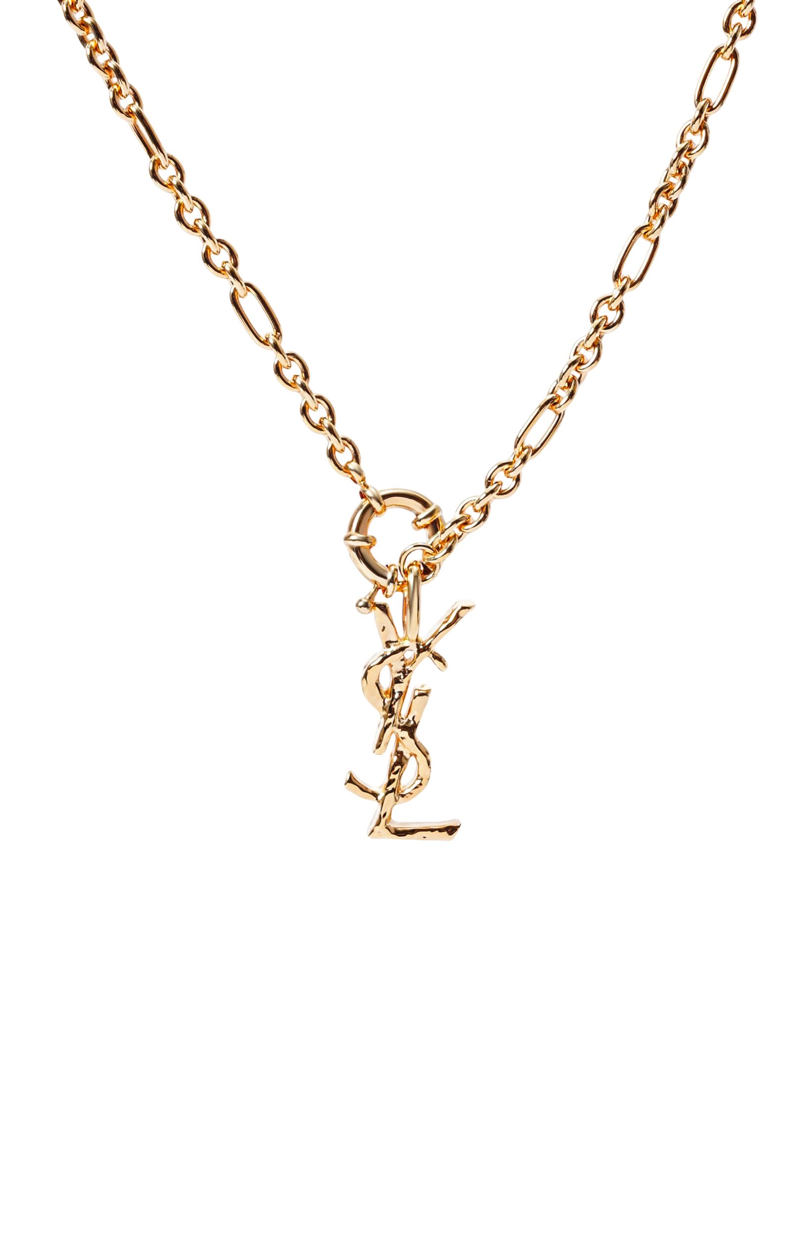 Колье SAINT LAURENT золотого цвета по цене 99500 руб., арт. A002SH/Y1500, фото 4 Колье SAINT LAURENT, арт. A002SH/Y1500, фото 4